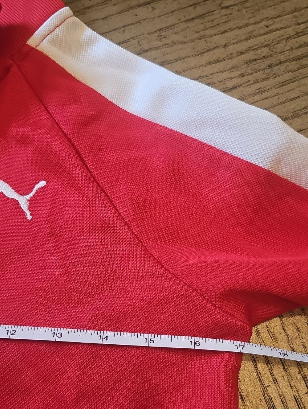 Puma Red Zip-Up Track Jacket Size M Boys - Picture 5 of 14